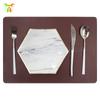 Mantel Individual Simple de Imitación Cuero Sala de Estar Impermeable y a Prueba de Aceite Mantel para Mesa de Comedor Mantel Individual de Cuero Mantel para Tazón Mantel para Plato