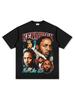 Camiseta de manga corta con estampado de Kendrick Kung Fu Kenny de hip-hop transfronterizo, sudadera con capucha y cuello redondo de algodón pesado lavado
