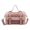 Bolso Cuadrado Pequeño de Peluche Portátil Casual Simple para Mujer Otoño 2025 Nuevo Lujo Accesible de Moda Versátil Bolso de Hombro Único Cruzado