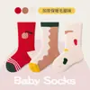 Calcetines para Niños Niños, Otoño e Invierno, Lindos Calcetines de Bebé de Dibujos Animados, Transpirables, Absorbentes de Sudor, Calcetines de Media Pantorrilla, Forrados de Polar, Engrosados, Calcetines sin Costuras