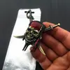 Pegatina Metálica 3D Pirata Personalizada Cabeza de Calavera Pegatina para Coche Pegatina de Decoración para el Cuerpo del Capitán Jack Pegatina Trasera Creativa