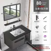Espacio de Losa Tocador de Baño Combinación de Baño Lavabo Sencillo Lavamanos para Apartamento Pequeño Lavabo Integrado