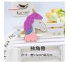 Estilo Coreano Polvo Dorado Brillo Flamenco Unicornio Sandía Helado Pastel de Cumpleaños Accesorios Pasador para el Cabello de Niñas