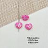 Color macarrón ramo de lazo de amor aleación de pintura hecho a mano DIY cadena de teléfono móvil con cuentas collar accesorios para el cabello