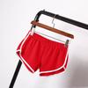Calça de Praia para Yoga de Verão Shorts Esportivos Shorts Casuais para Casa Femininos Cor Sólida Moda Cor Doce Hot Pants Shorts