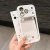 Transforma instantaneamente em uma capa de celular com película para lente 2 em 1 compatível com Apple 17PROMAX, toque de pele fresco, 16 pode segurar fotos, 15