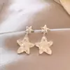 Brincos de Zircônia Dupla Estrela-do-Mar para Mulheres 2026 Novo Estilo Resort de Praia Design de Nicho Brincos de Alta Qualidade
