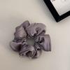 Anillo para el cabello de satén de alta gama retro francés fresco con borde de hongo y capullo de flor, diadema sencilla y elegante para niñas