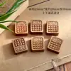 Talla de Madera de Melocotonero Antigua, Lindo Accesorio DIY para Computadora, Artículos Decorativos, Cadena para Teléfono de Cuerda Trenzada, Colgante Creativo, Llavero para Bolsa