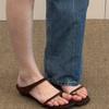 Sandálias Slip-On com Salto Bloco e Estampa de Leopardo Única para Mulheres, Nova Moda de Verão 2025 Sandálias Versáteis Elegantes Estilo Francês