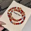 Pulseira da Fortuna Dourada Kianita Azul Natural Ágata com Folha de Ouro Produto Genuíno para Atrair Riqueza e Boa Sorte Ágata Vermelha Pulseira com Múltiplas Pedras