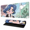 Mouse Pad Bonito de Anime com Borda Travada, Mouse Pad de Tecido Grande, Mouse Pad para Laptop, Mouse Pad de E-Sports, Mouse Pad para Teclado de Mesa