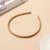 Qiyue Diadema Dentada Antideslizante Presiona Cabello Flequillo Cabello Roto Aro Simple Negro Marrón Accesorios para Lavar el Cabello para Mujeres