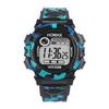 Relógio de pulso eletrônico HONHX para estudantes homens, crianças, LED luminoso, multifuncional, cronógrafo esportivo, despertador -62