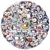 Adesivos de pinguim de vento 50 polegadas transfronteiriços para celular, bagagem, decoração à prova d'água, adesivos para diário de mão de crianças, atacado