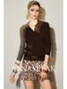 Hong Kong y American Apparel/Otoño/Invierno 2026 Ropa para Mujer Lavable, Anti-encogimiento, Anti-pilling Basalan Suéter de Punto Fino de Lana