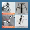 Grifo de Cascada Feiyu Transfronterizo Tres o Cuatro Velocidades Potenciado Artefacto Anti-Salpicaduras para Cocina Extensor Giratorio Universal para el Hogar