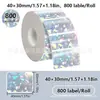 Papel Térmico Autoadhesivo de Gradiente Listo en Stock del Fabricante en Dorado, Plateado y Papel Térmico Láser Holográfico Colorido
