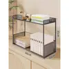 Prateleira de Armazenamento para Mesa, Estante de Mesa, Mesa de Dormitório, Organizador de Mesa de Escritório, Pequena Estante Multicamadas, Prateleira de Armazenamento em Camadas