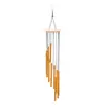 Carrillón de Viento Metálico 12 Tubos de Aluminio Colgante para Balcón Patio Templo Bendición Decoración Colgante Carrillón de Viento Conmemorativo Venta al por Mayor Transfronteriza