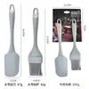 Raspador de silicone de grau alimentício transfronteiriço conjunto de 2 peças pincel de óleo de silicone raspador de silicone espátula para bolo conjunto de 2 peças fábrica em estoque