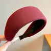 Diadema de Esponja Color Café Otoño Invierno para Mujer Estilo Coreano Uso Diario Versátil Diadema Alta para la Frente para Lavarse la Cara Atadura de Pelo Pinza para el Cabello