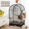 Jaula para pájaros sin instalación Villa para pájaros Jaula para loros Jaula para pájaros de paisaje Cacatúa Periquito Villa grande Hogar Jaula para pájaros de acrílico