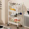 Estantería de Almacenamiento de Espacio Estrecho Detrás de la Puerta del Baño, Carrito de Piso para Grietas del Inodoro, Estante para Espacios del Baño, Estantería para Entrada