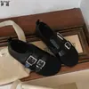 Correa de cuero cepillado de lana hebilla zapatos Birkenstock suela súper suave no cansa los pies cómodos apertura profunda zapatos de un solo color mujer zapatos Mary Jane zapatos pequeños de cuero