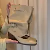 2026 Nuevas Botas de Ballet Desmontables de Doble Uso para Mujer, Zapatos Individuales Estilo Coreano con Lazo, Botas de Tacón Vintage para Pantorrilla Ancha Adelgazantes