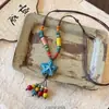 Nuevo Collar de Mariposa de Estilo Étnico Chino para Mujer, Cadena de Suéter Bohemia Retro Zen, Cadena de Cuello de Diseño Nicho