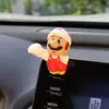 Super Mario coche eléctrico 3D estéreo pegatinas de coche decoraciones de carrocería de motocicleta adornos de coche de muñeca pegatinas