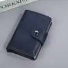 Portatarjetas Popular Transfronterizo de Amazon Antirrobo RFID Multifuncional Gran Capacidad Caja Metálica para Tarjetas Cartera con Expulsión Automática de Tarjetas
