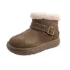 Botas Cortas Birkenstock de Piel Genuina y Piel Integrada de Moda para Mujer 2026 Nuevas Llegadas de Invierno Botas de Nieve Cálidas con Terciopelo Zapatos de Algodón con Piel
