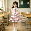 Ropa de Verano para Niñas 2026 Nuevo Estilo Estilo Academia JK Conjunto Ropa Elegante Uniforme Infantil Camisa Falda Niña Moderna