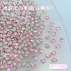 Rosa Fondo Plano Manicura Mini Pequeño Circonita Destello Joyería para Manicura Fondo Plano Forma Especial Diamante Manicura Diamante Portátil Uña Venta al por Mayor