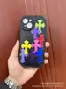 Nova Capa de Celular de Couro Chrome Hearts, Marca Europeia e Americana da Moda, Pele de Cordeiro em Forma de Cruz, Adequada para Apple 17Promax