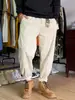 Pantalones de pana de alta gama de comercio exterior retro americano 2025 para hombre, holgados, estilo japonés, marca de moda, cropped, bombachos, casuales