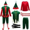 2025 Comércio Exterior Popular Roupas de Natal Saia de Natal Verde para Homens e Mulheres Casal Adulto Roupa para Apresentação de Palco