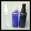 Botella rociadora antiempañante de vidrio de 100 ml, botella rociadora cuadrada de PET de 100 ml, regadera cosmética para bricolaje