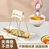 Pinzas para recipientes resistentes al calor, pinzas antideslizantes, clips para platos de cocina, clips para alimentos al vapor, elevadores de bandejas aislados de acero inoxidable, soportes para recipientes