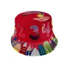 Comércio exterior chapéu de pescador infantil estampa de desenho animado chapéu balde para bebê feminino novo de verão chapéu de sol para meninos atacado T491