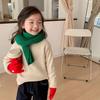 [en stock suéter para niños primavera, otoño e invierno versión coreana para bebés niños y niñas suéter personalizado con rizos cuello semi-alto estilo extranjero combinable