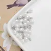 Accesorios para Colgar Perlas de Cobre DIY Colgante de Perla Redonda en Forma de Gota de Alta Imitación Accesorios para Joyería DIY de Ropa y Pulseras