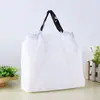 Bolsa de embalaje para llevar con cordón de EVA personalizada para catering pollo frito bolsa portátil para llevar bolsa portátil de plástico con cordón personalizada