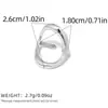 Anillos con un Toque de Lujo de Nicho, Empaque Geométrico Hueco para Joyería, Joyería de Diseño de Nicho para Mujer, Venta al por Mayor Transfronteriza de Verano
