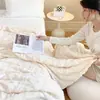 Manta de lana de cordero con estampado de cuadros estilo escocés, manta de peluche para otoño e invierno, manta para el aire acondicionado en la hora del almuerzo en la oficina