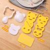 Venda Direta do Fabricante Novo Molde Fofo de Urso para Bolinho de Arroz Comercial DIY Criativo Animal Sushi Mold Assar