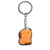 Chaveiro Capivara Plástico Macio PVC Chaveiro Criativo Desenho Animado Pingente de Bolsa Pequenos Acessórios de Presente Venda por Atacado