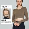 Roupas de Yoga de Manga Longa Dushu Ningbo Outono e Inverno para Mulheres com Bojo, Ajustadas e Costas Bonitas, Tops Esportivos para Treinamento de Pilates e Fitness